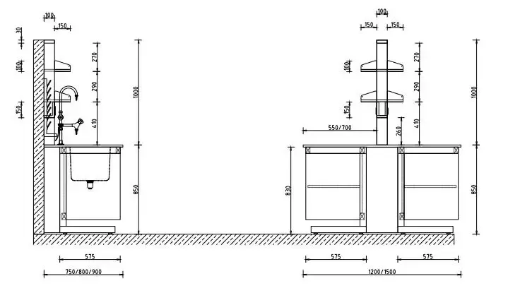 Lab Tables With Storage Dimension Diagram Lab Tables With Storage Dimension Diagram